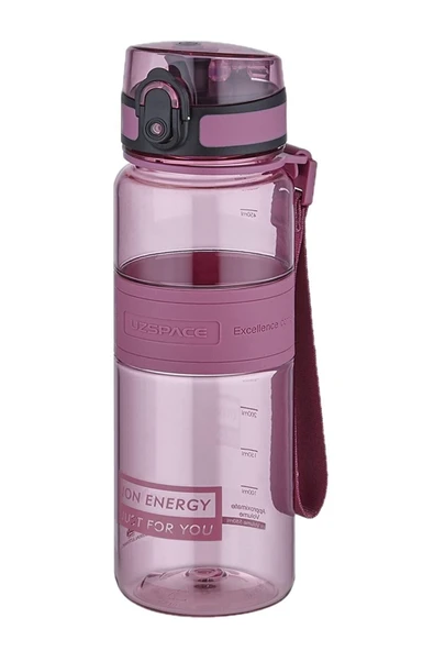 Uzspace 500ml Orta Boy Silikon Gövde Tritan Su Matarası ürün görseli 1