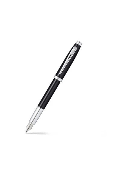 Scrikss Sheaffer 100 Siyah Lake/Krom Kaplama SS Kalem ürün görseli 1
