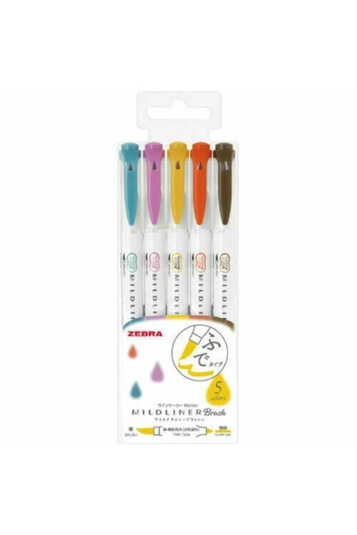 Zebra Mıdlıner Brush Pen Rc Set ürün görseli 1