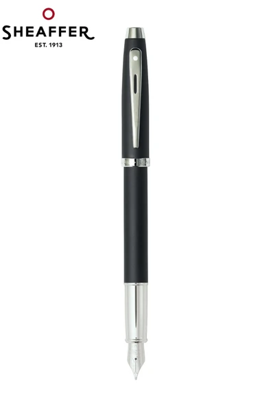 Sheaffer 100 Matte Black Fountain Pen 9317-0 Özel Hediyelik Kutulu ürün görseli 1