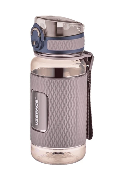 Uzspace Uzscape Kahverengi Ff 400ml Çocuk Tritan Su Matarası Silikon Korumalı Kaydırmaz Gövde Plastik 0,40 L ürün görseli 1
