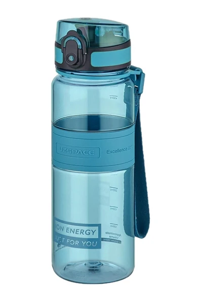 Uzspace 500 ml Orta Boy Silikon Gövde Tritan Su Matarası ürün görseli 1