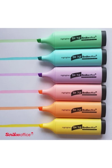 Scrikss Sh712 Pastel Fosforlu 5li Blister Pastel Renkler ürün görseli 1