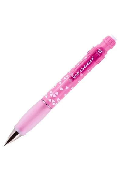 Serve Deep Şeker Pembe Renkli Üçgen Desen Versatil Kalem 0.7 Mm ürün görseli 1
