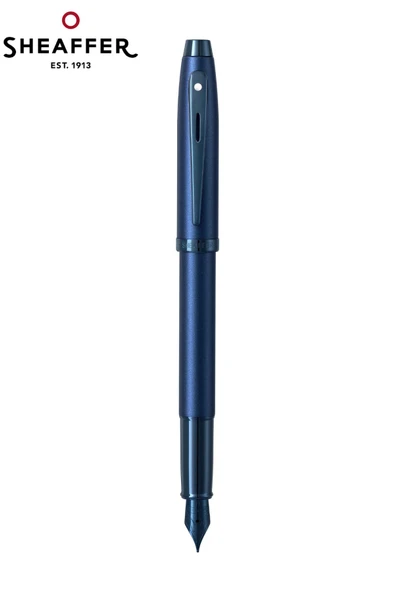 Sheaffer 9371-0 100 Serisi Dolmakalem (M) Saten Mavi Özel Hediyelik Kutulu ürün görseli 1
