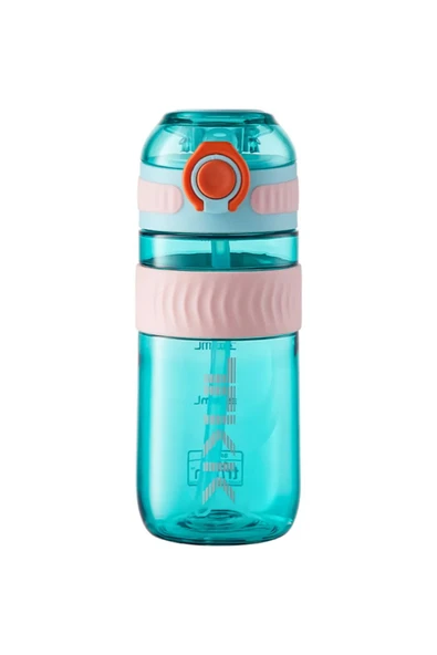 Vagonlife TKK 550ml Silikon Pipetli Taşıma Kulplu Dayanıklı Malzeme Tritan Spor Matara ürün görseli 1