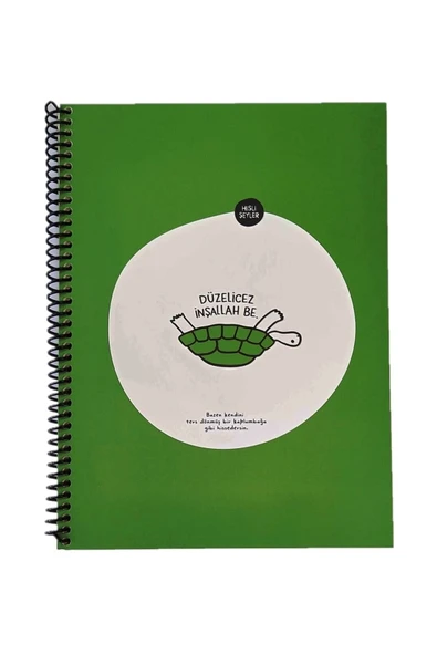 KESKİN COLOR Hisli Şeyler Hafif Kağıt Stickerli Defter-düzelicez ürün görseli 1