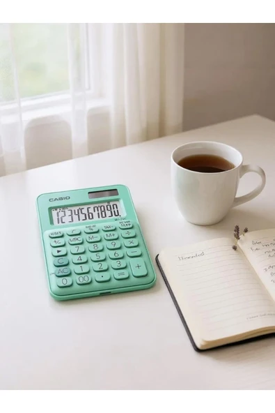 Casio Ms-7uc-gn 10 Hane Yeşil Masa Üstü Hesap Makinesi ürün görseli 1