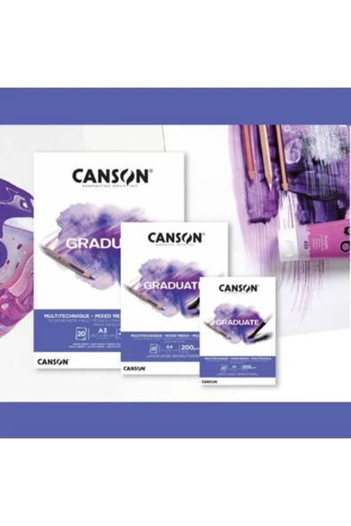 Canson Pad Cangrad Mıx Medıa Whıte 20s A3 200g ürün görseli 1