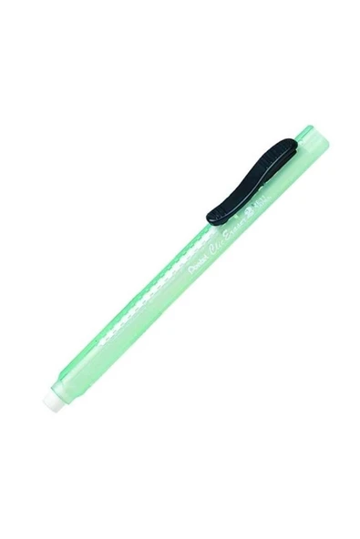 Pentel Sürgülü Kalem Silgi Yeşil Şeffaf Gövdeli ürün görseli 1