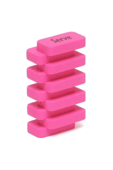 Serve Ekle Kenetle Fosforlu Silgi Pembe ürün görseli 1