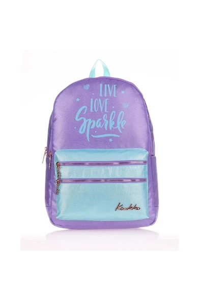 KAUKKO Sparkle Sırt Çantası (DUBLE KOYU LİLA) K1571 ürün görseli 1