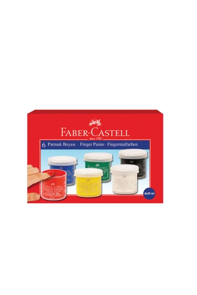 Faber Castell 6x25ml Şişe Parmak Boya / 5170160402000 ürün görseli 1