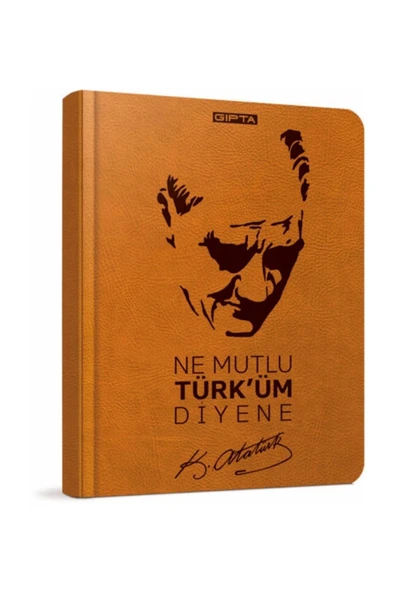 Gıpta Atatürk Spiralli Sert Kap Çizgili Defter ürün görseli 1