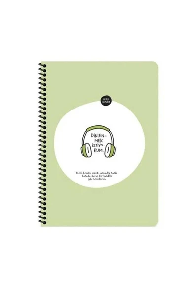 Hisli Şeyler Keskin Color 80 Yp. Kareli Stickerli Dinlenmek Istiyorum Defter 500539-99 ürün görseli 1