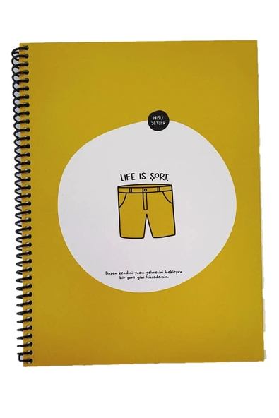 KESKİN COLOR Hisli Şeyler Defter 18,5*25 80 Yp. Spiralli Ince Karton Kapak Hafif Kağıt Stickerli ürün görseli 1