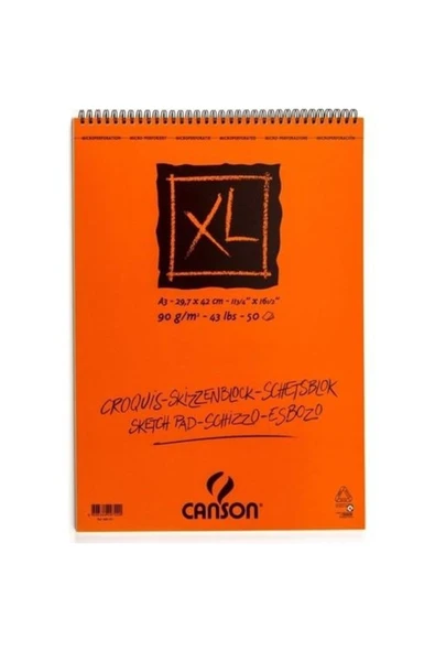 Canson Eskiz K. A3 Xl Croquis 90 Gr 50Yp 9050A3Us ürün görseli 1