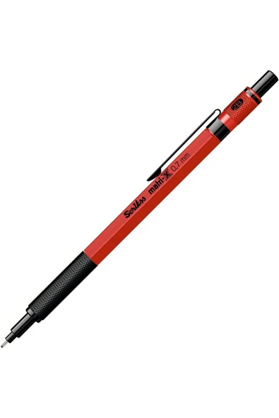 Scrikss Matrix 0.7mm Mekanik Kurşun Kalem Kırmızı ürün görseli 1