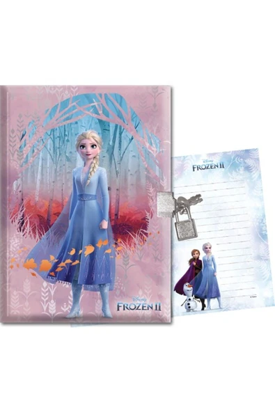 KESKİN COLOR Frozen 2 14x20 80 Yp Kilitli Hatıra Defteri ürün görseli 1