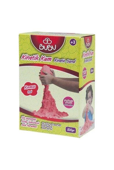 Bubu Bu-bu Oyun Kumu 500 Gr.kırmızı - Ku0006 ürün görseli 1