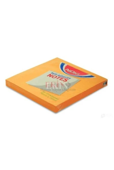 Noki Memo 75x75 Yapışkanlı Notluk Orange ürün görseli 1