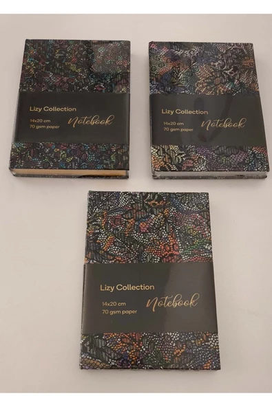 Lizy SÜET MOZAİK BASKILI 14x20 168YP ÇZG.DEFTER ürün görseli 1
