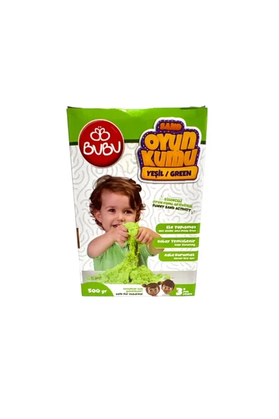 Bubu Bu-bu Oyun Kumu 500 Gr.yeşil - Ku0003 ürün görseli 1