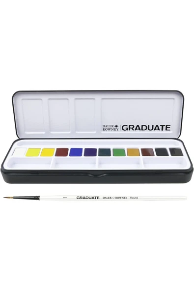 Daler Rowney Graduate Suluboya Seti 12 Renk ürün görseli 1