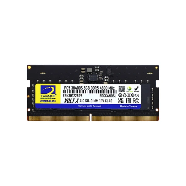 TwinMOS TMD58GB5600S46 8GB DDR5 5600MHz CL46 Notebook Bellek ürün görseli 1