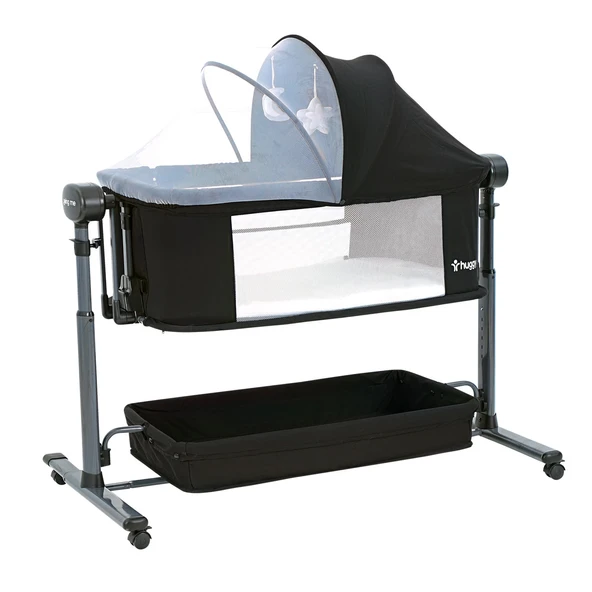 Huggy Swing Me Otomatik Sallanabilir Katlanabilir Alüminyum Anne Yanı Beşik ürün görseli 1