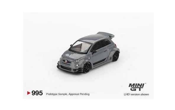 Mini GT 995 Abarth 595 LB-WORKS x Abas Works Grey MGT00995-L 1/64 Model Araba ürün görseli 1