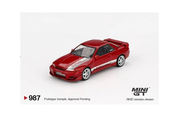 Mini GT 987 Nissan Skyline GT-R (R32) VeilSide Combat C-I Gem Red MGT00987-R 1/64 Model Araba ürün görseli 1