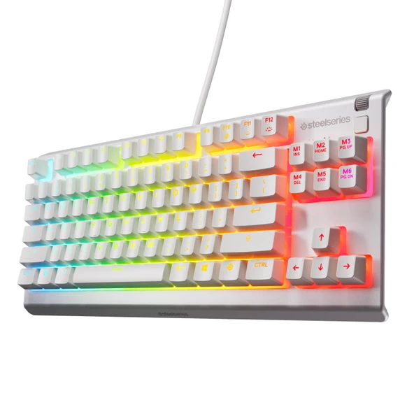 SteelSeries Apex 3 TKL RGB Suya ve Toza Dayanıklı Türkçe Gaming Klavye – Beyaz ürün görseli 1