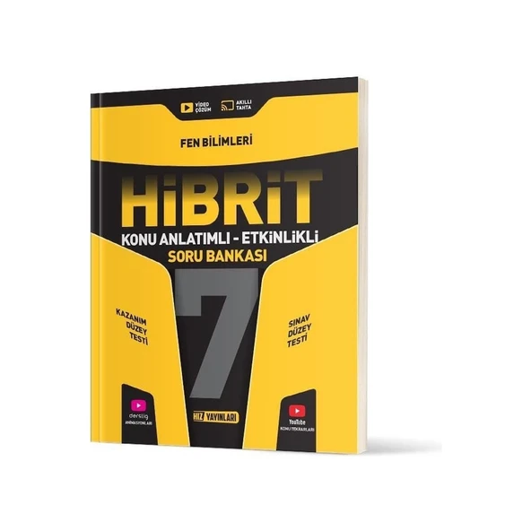 Hız/7.Sınıf Hibrit Fen Soru Bankası ürün görseli 1