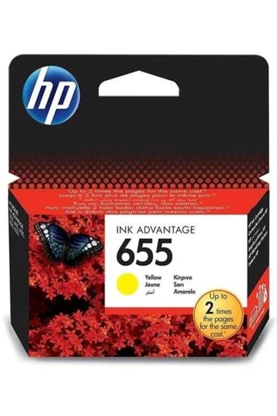 HP Sarı Orjinal Kartuş 655-cz112ae ürün görseli 1