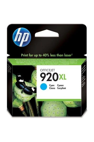 HP 920xl Cyan Mavi Yüksek Kapasiteli Kartuş Cd972ae ürün görseli 1