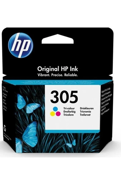 HP 305 Color Renkli Kartuş 3ym60ae Deskjet 2300/2700/4100/Envy 6000/6400 ürün görseli 1