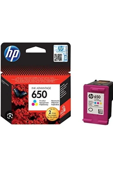 HP D&A kartuş 650 renkli ürün görseli 1