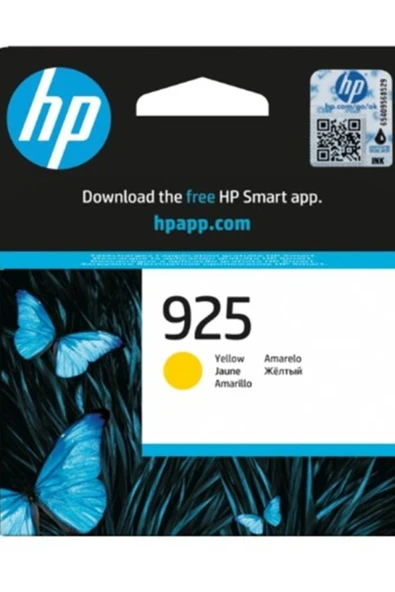 HP 925 Yellow Sarı Kartuş 4k0v8pe ürün görseli 1