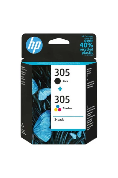 HP HPZR HP 305 6ZD17AE Siyah Renkli İkili Paket Kartuş ürün görseli 1