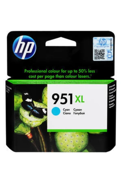 HP 951xl Mavi (cyan) Kartuş Cn046ae ürün görseli 1