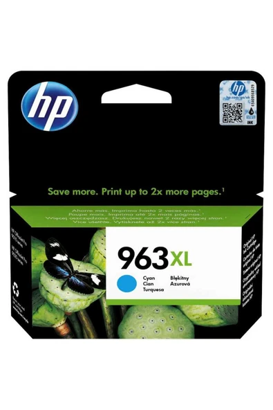 HP 963XL-3JA27AE Mavi Orijinal Kartuş Yüksek Kapasiteli ürün görseli 1