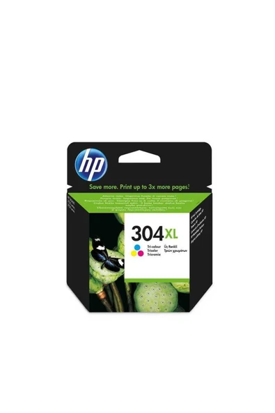 HP 304XL-N9K07AE Renkli Orijinal Kartuş Yüksek Kapasiteli ürün görseli 1