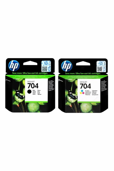 HP 704 SİYAH + RENKLİ İKİSİ BERABER 2060 Uyumlu Orijinal Kartuş ürün görseli 1