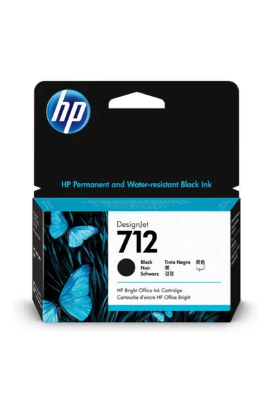 HP 712-3ed70a Siyah Orjinal Kartuş ürün görseli 1