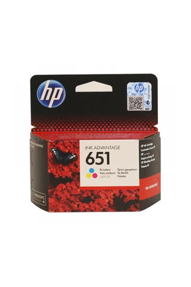 HP 651-c2p11a Renkli Orijinal Kartuş ürün görseli 1