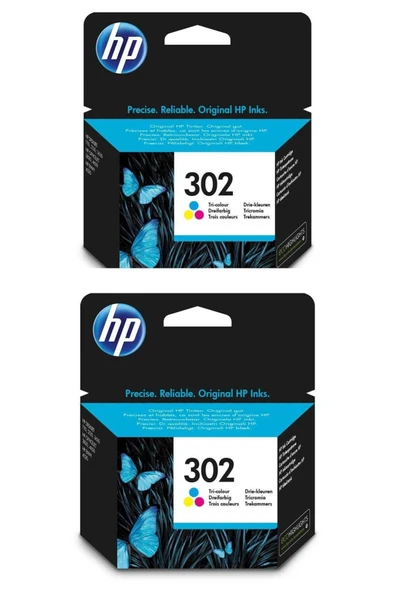HP 302-F6U65AE Renkli İkili Orijinal Kartuş ürün görseli 1