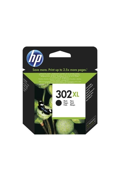 HP 302xl Black Siyah Kartuş F6u68ae ürün görseli 1