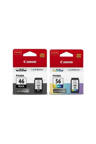 Canon Pg-46 /cl-56 Pixma E404/e414/e464/e484 Siyah Ve Renkli Kartuş ürün görseli 1