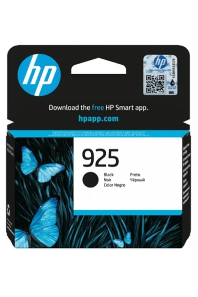 HP 925 Black Siyah Kartuş 4k0v9pe ürün görseli 1